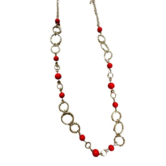 Jewelry - Beautiful Red and Silver Necklace